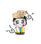 .. Mr. Kanaka and Pig..^^（個別スタンプ：9）