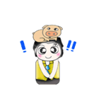 .. Mr. Kanaka and Pig..^^（個別スタンプ：11）