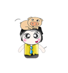 .. Mr. Kanaka and Pig..^^（個別スタンプ：13）