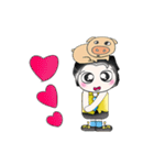 .. Mr. Kanaka and Pig..^^（個別スタンプ：15）