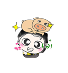 .. Mr. Kanaka and Pig..^^（個別スタンプ：19）