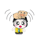 .. Mr. Kanaka and Pig..^^（個別スタンプ：21）