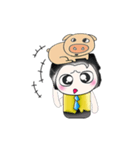 .. Mr. Kanaka and Pig..^^（個別スタンプ：22）