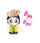 .. Mr. Kanaka and Pig..^^（個別スタンプ：23）