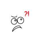 顔と文字（日本語と英語）（個別スタンプ：39）