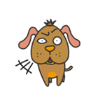 Plz Brown dog（個別スタンプ：1）