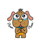 Plz Brown dog（個別スタンプ：5）