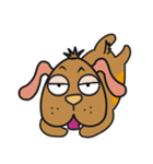 Plz Brown dog（個別スタンプ：7）