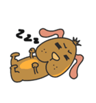 Plz Brown dog（個別スタンプ：8）