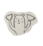 二足歩行のクマ（個別スタンプ：2）