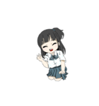 Eiko, the cute schoolgirl（個別スタンプ：7）