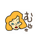 シンプル女子（個別スタンプ：7）