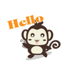 Brother monkey and sister monkey（個別スタンプ：1）