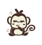 Brother monkey and sister monkey（個別スタンプ：4）