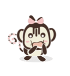 Brother monkey and sister monkey（個別スタンプ：5）