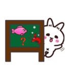 Naughty rabbit --1--Life language（個別スタンプ：37）