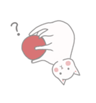 白ねこ「ましろさん」のほのぼのスタンプ（個別スタンプ：8）