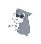 Timid schnauzer Hero シュナウザー（個別スタンプ：14）