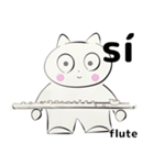 orchestra flute everyone Spain version（個別スタンプ：1）