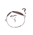 まゆ毛のつながったボク。（個別スタンプ：39）