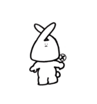 真顔うさぎちゃん（個別スタンプ：10）