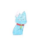 Little blue fox（個別スタンプ：19）
