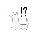 シンプルに白いいぬ（個別スタンプ：25）