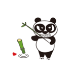 Angry Face Panda Heart Heart（個別スタンプ：1）