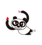 Angry Face Panda Heart Heart（個別スタンプ：2）