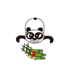 Angry Face Panda Heart Heart（個別スタンプ：3）