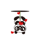 Angry Face Panda Heart Heart（個別スタンプ：6）