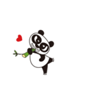 Angry Face Panda Heart Heart（個別スタンプ：8）