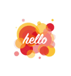 Hello Bubbles (Animated)（個別スタンプ：14）