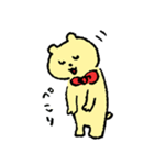 赤いりぼんのくま（個別スタンプ：6）