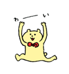 赤いりぼんのくま（個別スタンプ：7）