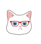 A cat with spectacles（個別スタンプ：4）