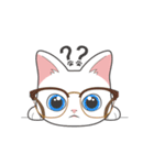 A cat with spectacles（個別スタンプ：8）