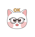 A cat with spectacles（個別スタンプ：17）