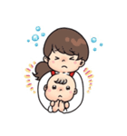 KIDS＆MAMAのマスコット『ふふちゃん』（個別スタンプ：4）