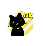 Black cat "Buakaw"（個別スタンプ：3）