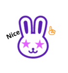 rabbit face.（個別スタンプ：6）