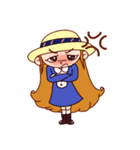 Cute little girl with hat（個別スタンプ：10）
