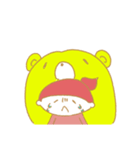 クマと女の子（個別スタンプ：14）