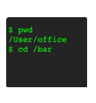 【第2段】意思表示するコマンド達 pwdとcd（個別スタンプ：6）