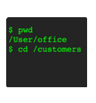 【第2段】意思表示するコマンド達 pwdとcd（個別スタンプ：7）