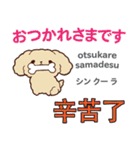 犬の毎日 日本語台湾語（個別スタンプ：14）