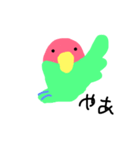 指描きインコ（個別スタンプ：1）
