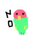 指描きインコ（個別スタンプ：8）