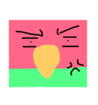 指描きインコ（個別スタンプ：14）