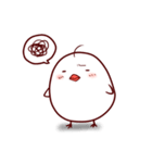 気難しい白いひよこ（個別スタンプ：1）